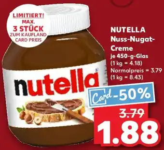 Kaufland NUTELLA Nuss-Nugat Creme Angebot