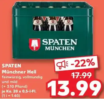 Kaufland SPATEN Münchner Hell Angebot