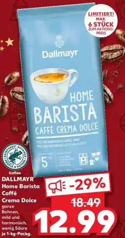 Kaufland Dallmayr Home Barista Caffè Crema Dolce Angebot
