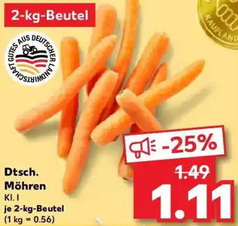 Kaufland Dtsch. Möhren Angebot