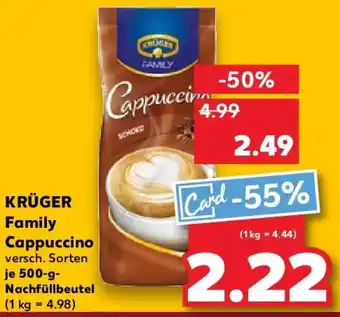 Kaufland KRÜGER Family Cappuccino Angebot