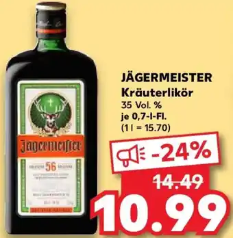 Kaufland JÄGERMEISTER Kräuterlikör Angebot