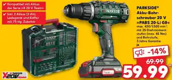 Kaufland PARKSIDE Akku-Bohrschrauber 20 V ,,PABS 20-Li G8" Angebot