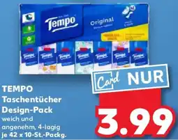 Kaufland TEMPO Taschentücher Design-Pack Angebot