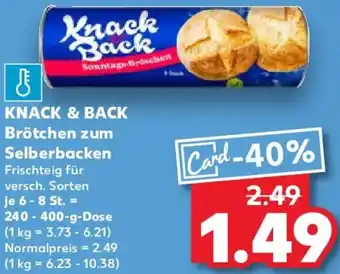 Kaufland KNACK & BACK Brötchen zum Selberbacken Angebot