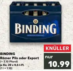 Kaufland Binding Römer Pils Angebot