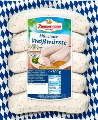 Kaufland Fleischwerke Zimmermann Münchner Weißwürste Angebot