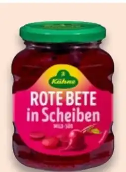 Kaufland Kühne Rote Bete in Scheiben Angebot