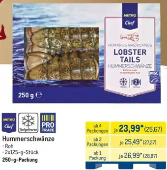 METRO METRO Chef Hummerschwänze Angebot