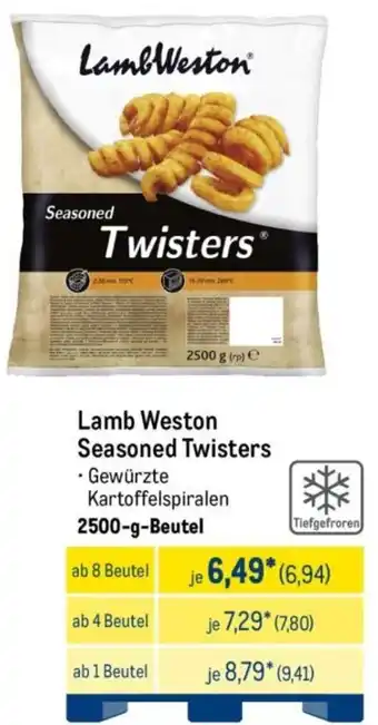 METRO Lamb Weston Seasoned Twisters Angebot