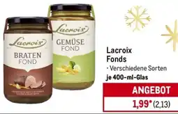 METRO Lacroix Fonds Angebot