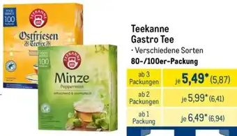 METRO Teekanne Gastro Tee Angebot