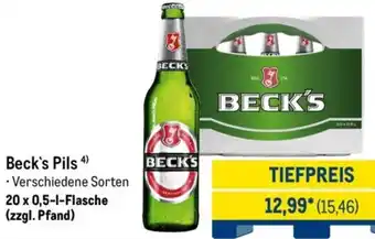 METRO Beck's Pils Angebot