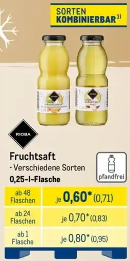 METRO RIOBA Fruchtsaft Angebot