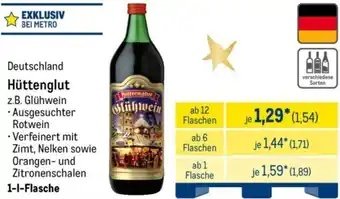 METRO Deutschland Hüttenglut Angebot