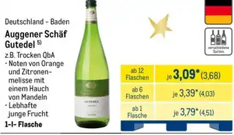METRO Auggener Schäf Gutedel Angebot