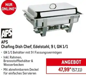 METRO APS Chafing Dish Chef, Edelstahl, 9 I, GN 1/1 Angebot