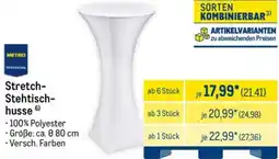 METRO METRO PROFESSIONAL Stretch Stehtischhusse Angebot