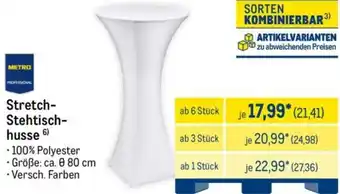 METRO METRO PROFESSIONAL Stretch Stehtischhusse Angebot