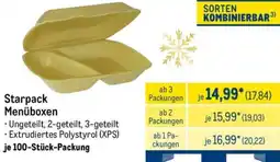 METRO Starpack Menüboxen Angebot