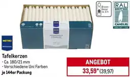METRO METRO PROFESSIONAL Tafelkerzen Angebot