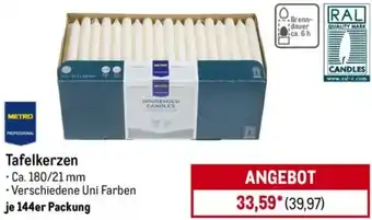 METRO METRO PROFESSIONAL Tafelkerzen Angebot