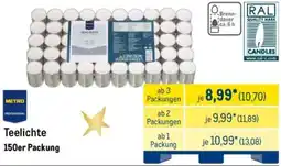 METRO METRO PROFESSIONAL Teelichte Angebot