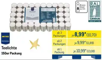 METRO METRO PROFESSIONAL Teelichte Angebot