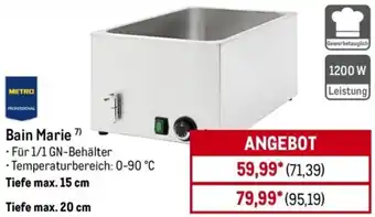 METRO METRO PROFESSIONAL Bain Marie Angebot