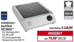 METRO METRO PROFESSIONAL Induktionskochfeld GIC3600 Angebot