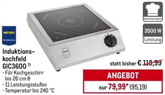 METRO METRO PROFESSIONAL Induktionskochfeld GIC3600 Angebot
