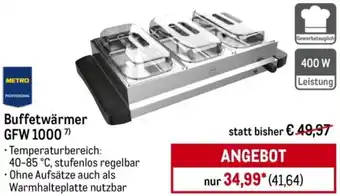 METRO METRO PROFESSIONAL Buffetwärmer GFW 1000 Angebot