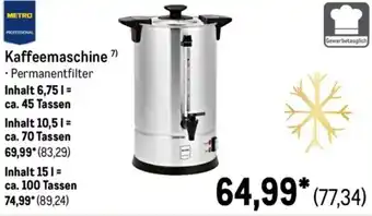 METRO METRO PROFESSIONAL Kaffeemaschine Angebot