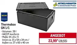 METRO METRO PROFESSIONAL Thermobox GN 1/1 Angebot