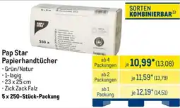 METRO Pap Star Papierhandtücher Angebot