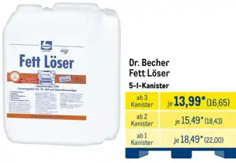METRO Dr. Becher Fett Löser Angebot