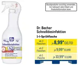METRO Dr. Becher Schnelldesinfektion Angebot