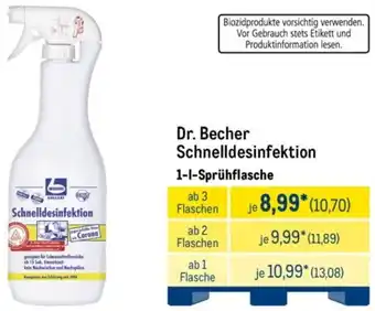METRO Dr. Becher Schnelldesinfektion Angebot