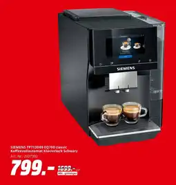 MediaMarkt Siemens tp713d09 eq700 classic kaffeevollautomat klavierlack Angebot