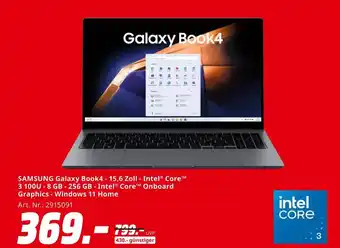 MediaMarkt Samsung galaxy book4 Angebot