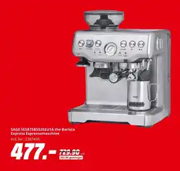 MediaMarkt Sage ses875bss2eeu1a the barista express espressomaschine Angebot