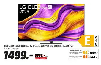 MediaMarkt Lg oled65g56ls oled evo tv Angebot