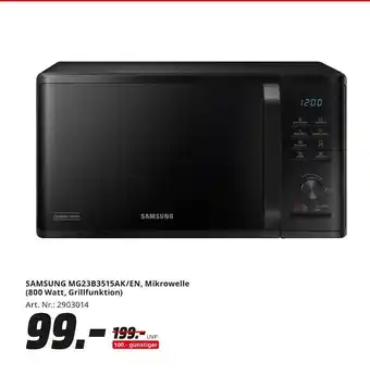 MediaMarkt Samsung mg23b3515ak/en mikrowelle Angebot