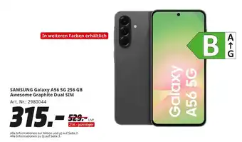 MediaMarkt Samsung galaxy a56 5g awesome graphite dual sim Angebot
