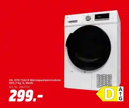 MediaMarkt Ok. otd 7342 d wärmepumpentrockner g05 Angebot