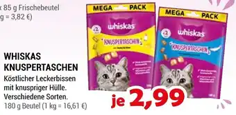 Zookauf Whiskas knuspertaschen Angebot