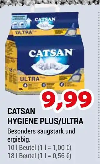 Zookauf Catsan hygiene plus/ultra Angebot
