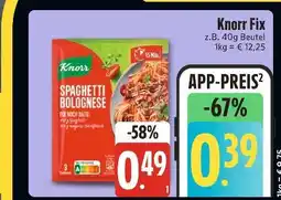 Edeka Knorr spaghetti bolognese Angebot