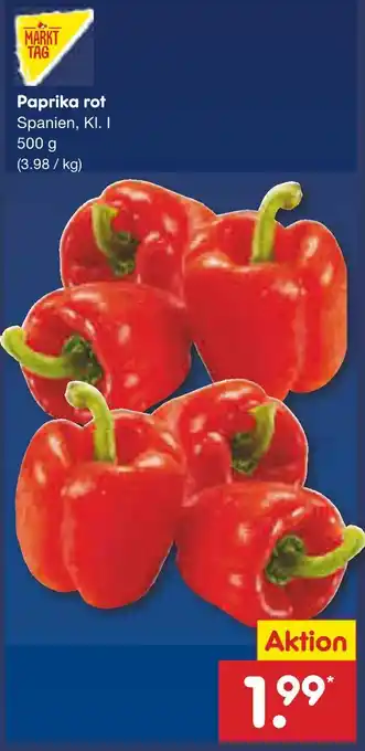 Netto Marken-Discount Markttag paprika rot Angebot
