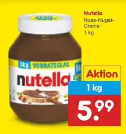 Netto Marken-Discount Nutella nuss-nugat-creme Angebot